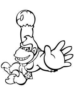 236x305 Donkey Kong Coloring Pages Donkey Kong Party