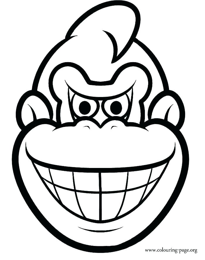 700x887 Diddy Kong Coloring Pages