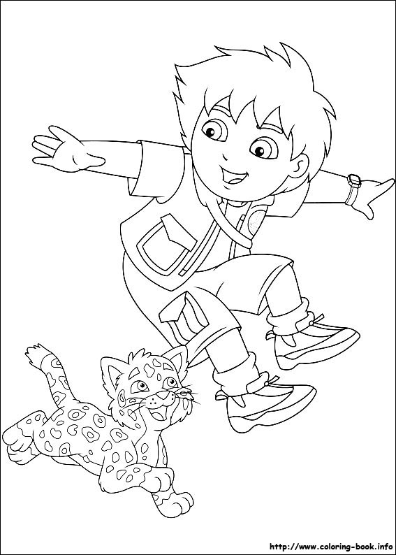Diego Coloring Pages 567x794 Diego Coloring Pages