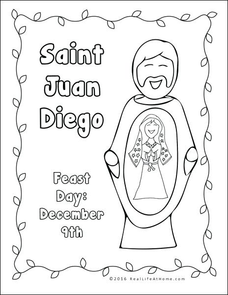 Diego Coloring Page Our Lady Of And Worksheet Packet Diego 464x600 Diego Coloring Page Our Lady Of And Worksheet Packet Diego