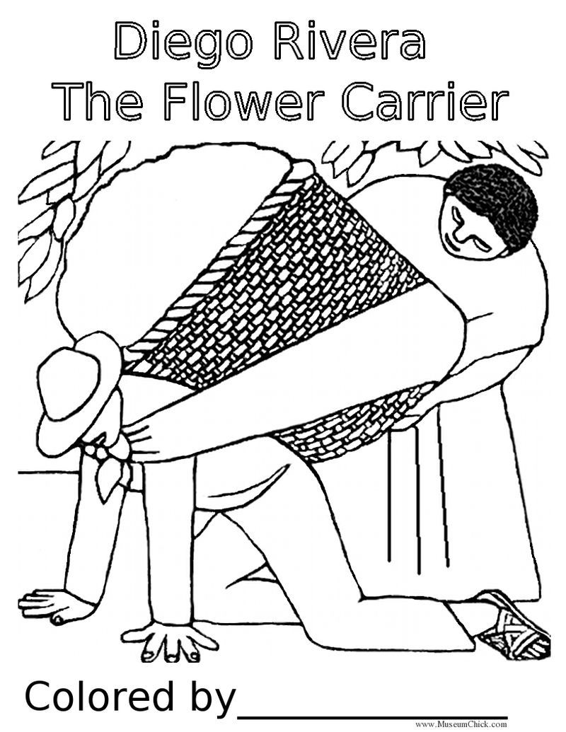 800x1035 Diego Rivera Inspired For Kids Diego Rivera The Flower Carrier