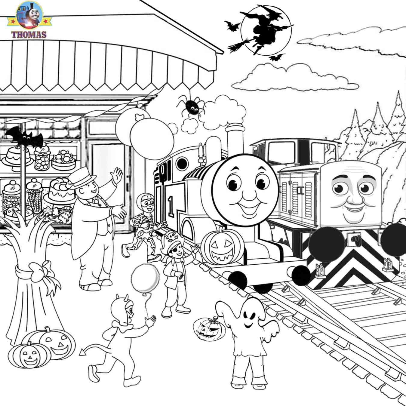 Diesel Den Thomas The Train Coloring Pages Free Printables 1350x1350 Diesel Den Thomas The Train Coloring Pages Free Printables
