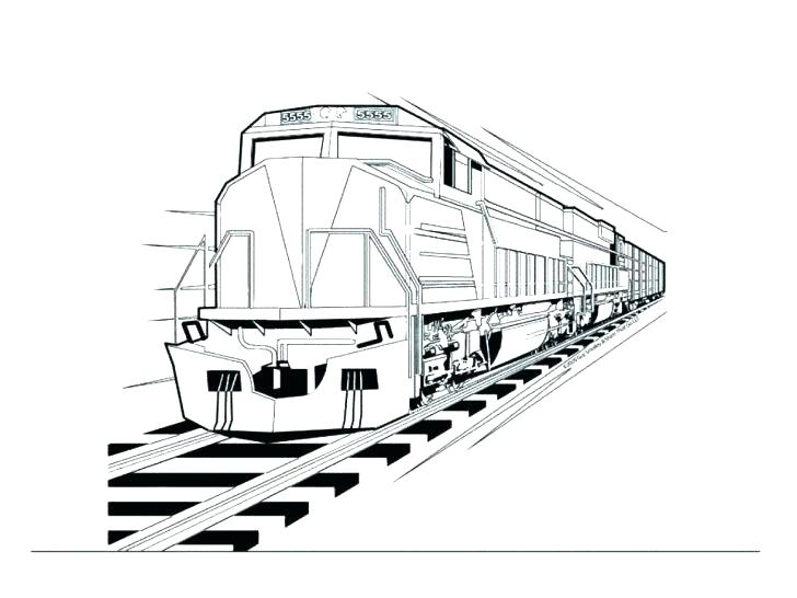 728x546 Train Coloring Pictures