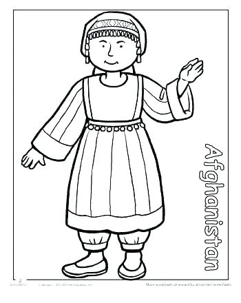 350x440 Children Around The World Coloring Pages Different Coloring Pages