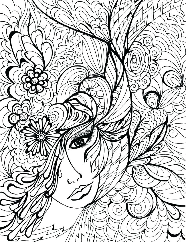 650x847 Difficult Animal Coloring Pages For Adults Difficult Animals