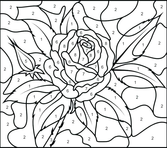 Color By Number Coloring Pages For Adults Printable Color By 678x600 Color By Number Coloring Pages For Adults Printable Color By
