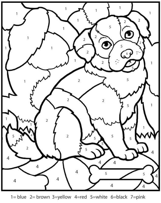 Free Printable Color By Number Coloring Pages 634x798 Free Printable Color By Number Coloring Pages