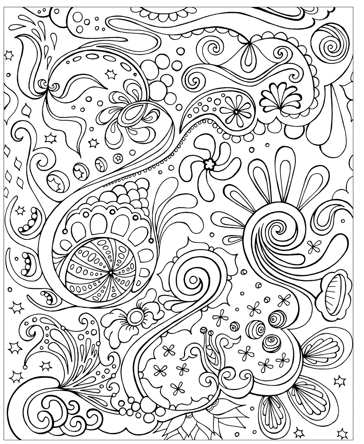 1239x1512 Free Difficult Coloring Pages For Adults