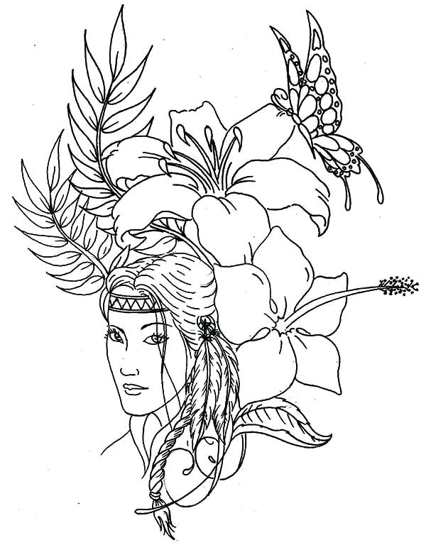 600x768 Difficult Coloring Page Native Difficult Coloring Pages Native