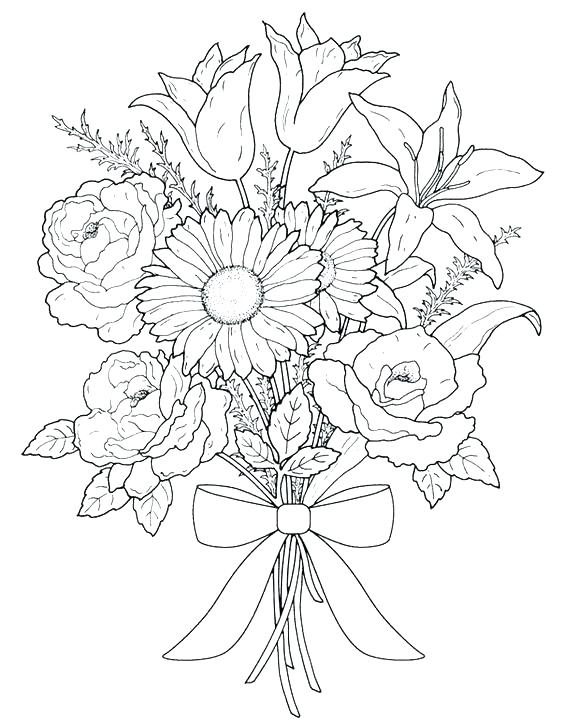 Intricate Flower Coloring Pages Difficult Flower Coloring Pages 564x720 Intricate Flower Coloring Pages Difficult Flower Coloring Pages