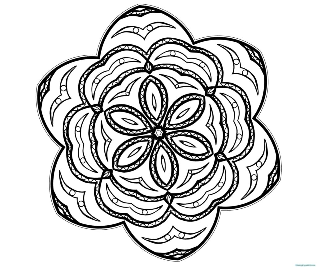 Mandala Flower Coloring Pages Difficult Get Bubbles 1024x867 Mandala Flower Coloring Pages Difficult Get Bubbles