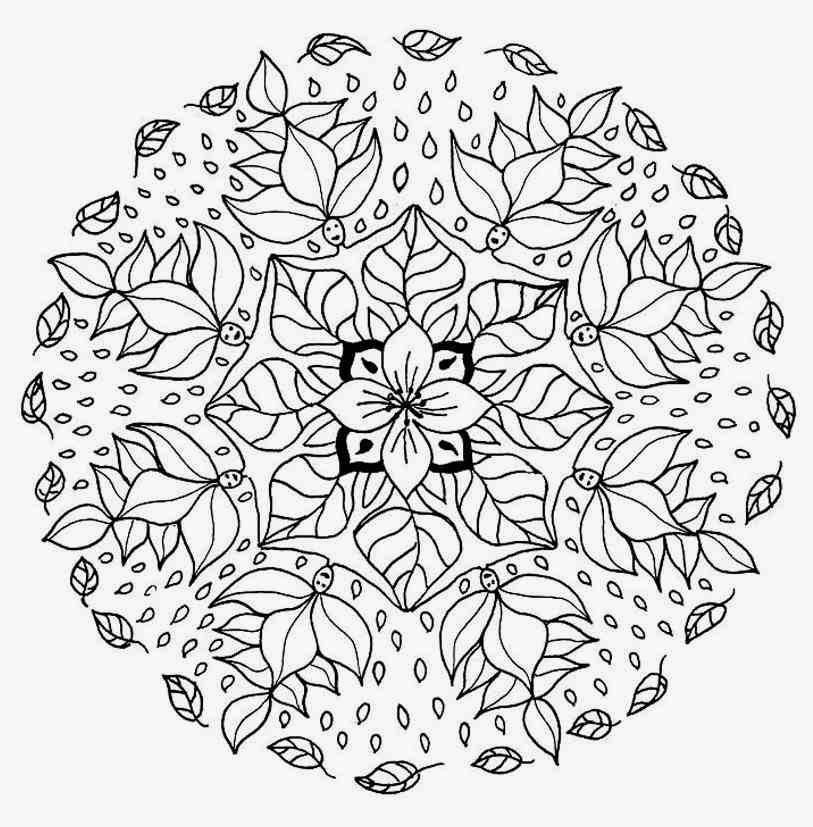 Mandala Flower Coloring Pages Difficult Free Mandala Coloring 813x827 Mandala Flower Coloring Pages Difficult Free Mandala Coloring