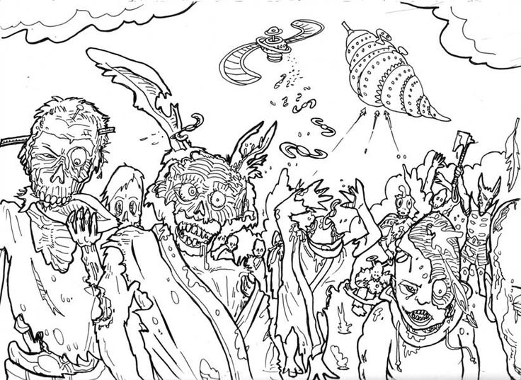 Difficult Halloween Coloring Pages