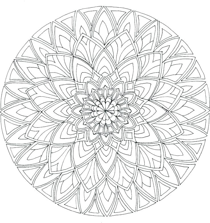 Printable Mandala Coloring Pages Adults Coloring Pages 736x784 Printable Mandala Coloring Pages Adults Coloring Pages