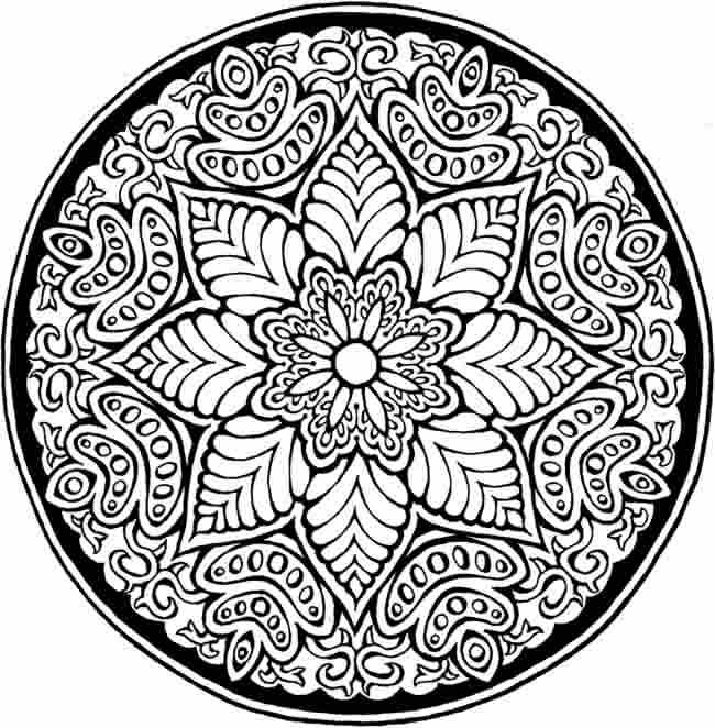 Mandala Pattern Coloring Pages Difficult Mandala Coloring Pages 650x662 Mandala Pattern Coloring Pages Difficult Mandala Coloring Pages