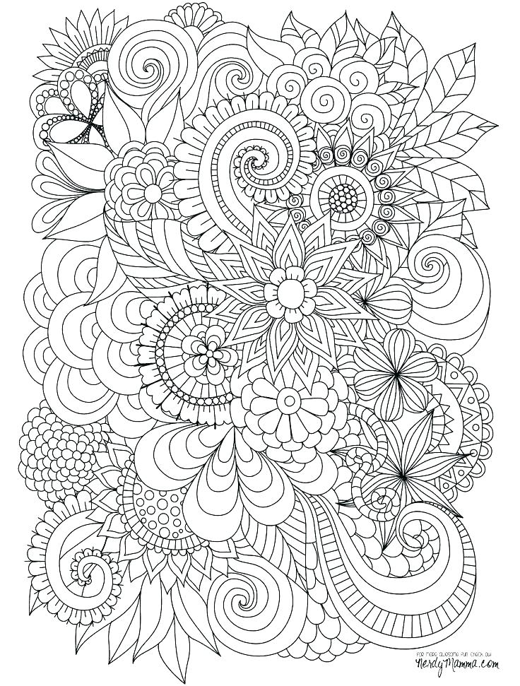 736x971 Hard Coloring Pages Of Flowers Coloring Pages Flowers