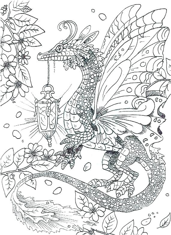 Coloring Page Dragon 570x782 Coloring Page Dragon