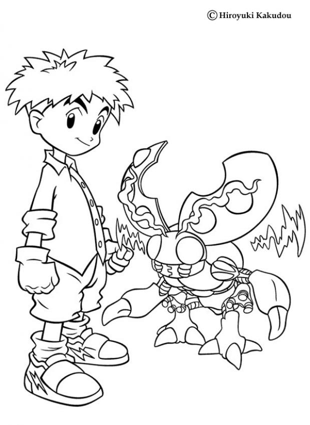 Digimon Coloring Pages 619x850 Digimon Coloring Pages