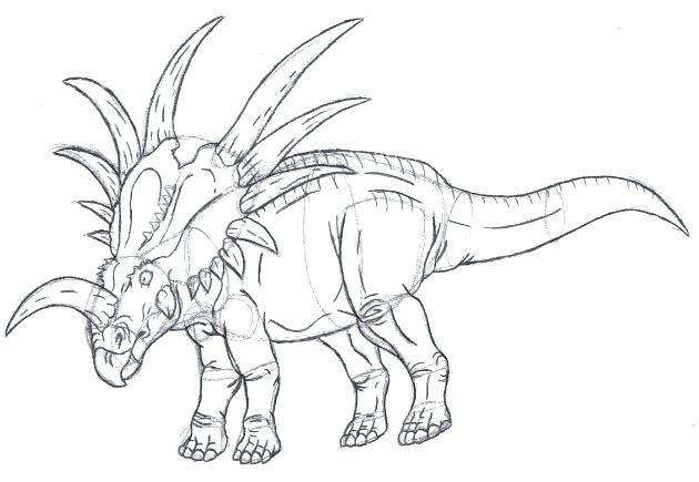 630x435 Dilophosaurus Coloring Page Draw Dinosaur Dilophosaurus Coloring