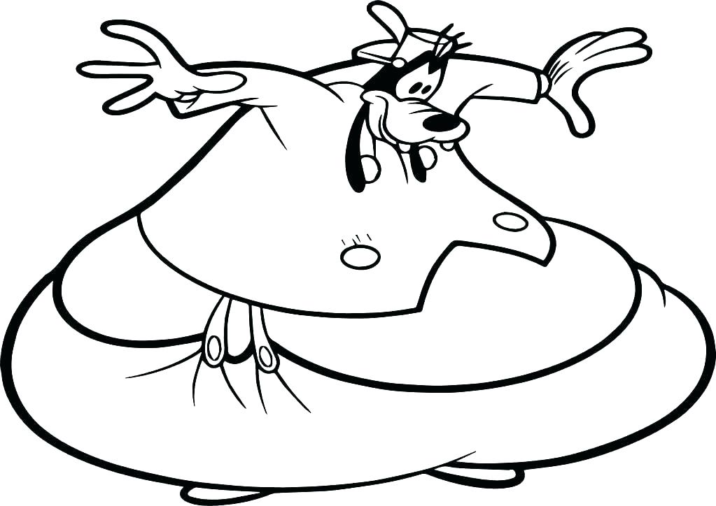 1023x724 Goofy Coloring Page Goofy Coloring Page Mickey Mouse Clubhouse