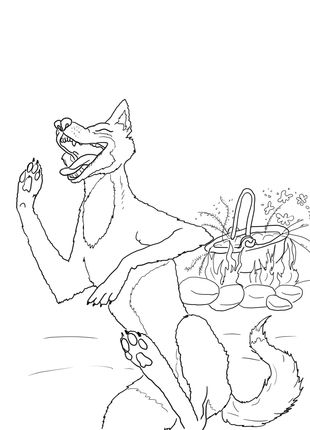 310x430 Dancing Dingo From Wombat Stew Coloring Page Books For Kids