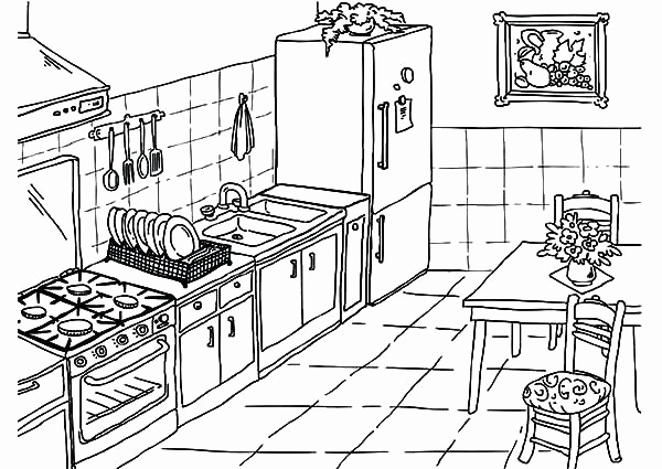 600x425 Kitchen Coloring Page Rugrats Rugrats Make A Mess In