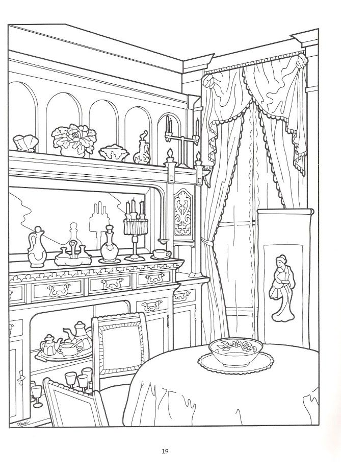 669x912 The Victorian House Coloring Book Coloring Pages