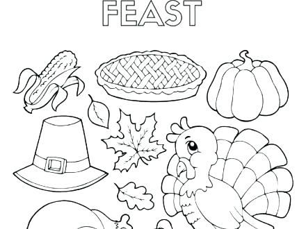 440x330 Thanksgiving Dinner Coloring Pages Thanksgiving Dinner 6 Coloring