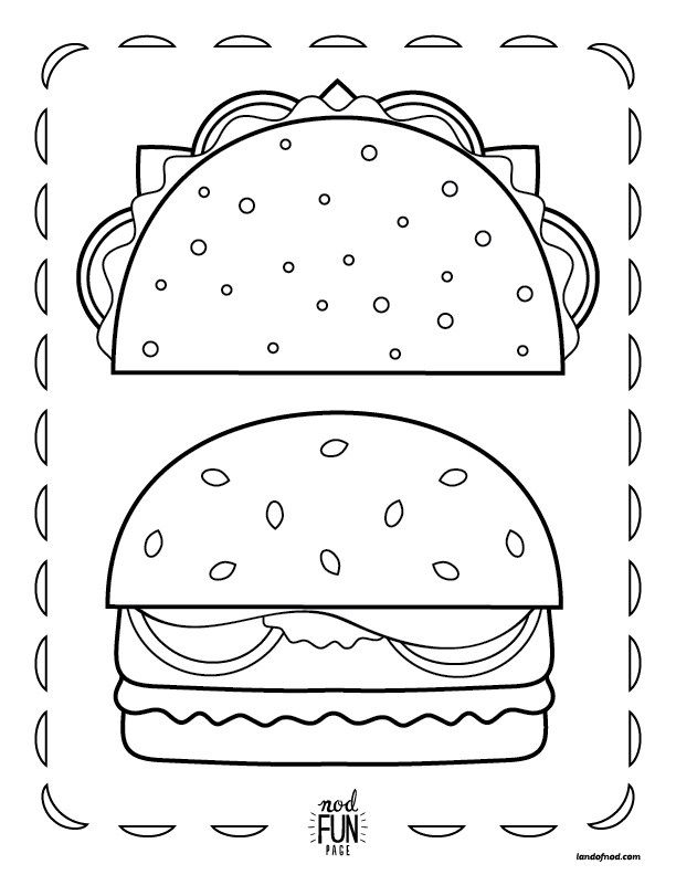 Free Printable Coloring Page Mealtime Favorites Free Printable 612x792 Free Printable Coloring Page Mealtime Favorites Free Printable