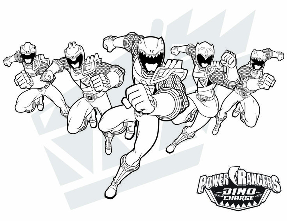 Dino Charge Coloring Pages