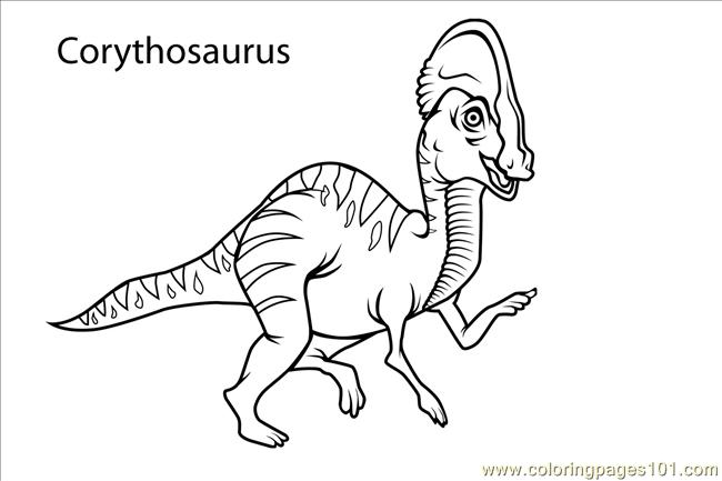 Saurus Dinosau Coloring Page 650x433 Saurus Dinosau Coloring Page