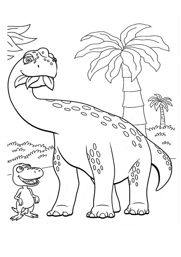 Print Coloring Image Dinosaur Train, Animal Stencil And Embroidery 595x842 Print Coloring Image Dinosaur Train, Animal Stencil And Embroidery