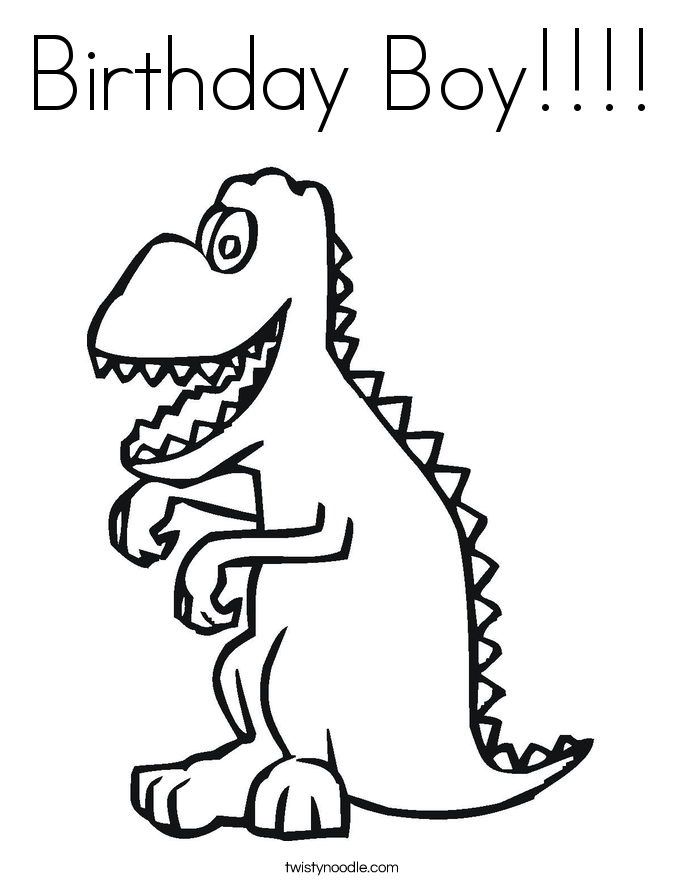 Birthday Boy Coloring Page 685x886 Birthday Boy Coloring Page