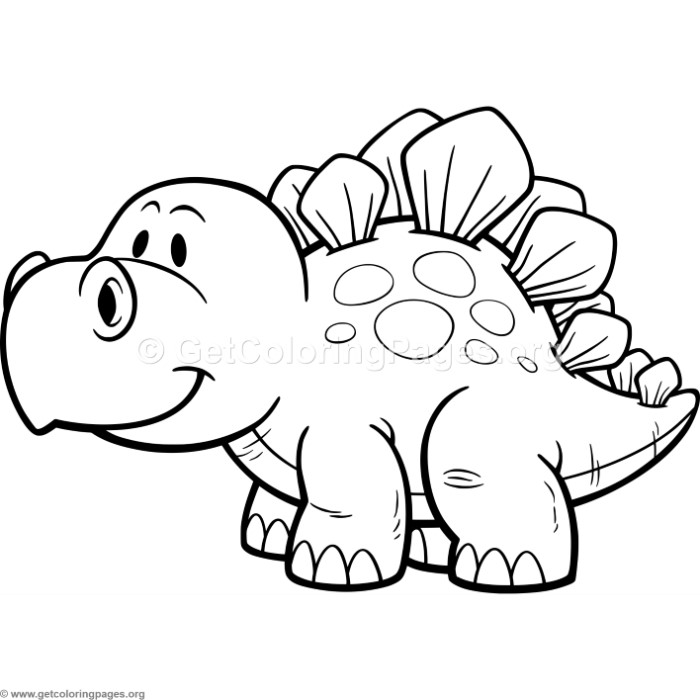 Cute Dinosaur Coloring Pages 700x700 Cute Dinosaur Coloring Pages