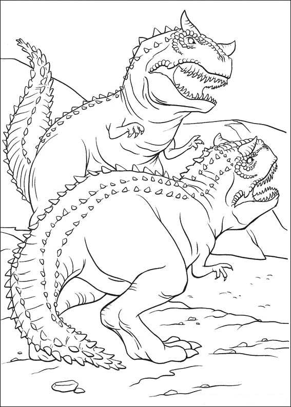 567x794 Fighting Dinosaur Coloring Pages Coloring Page For Kids Kids