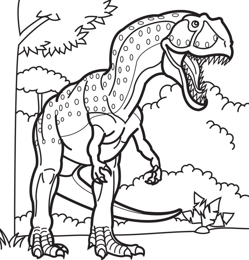 842x877 Inspiring Design Ideas Dinosaur Coloring Pages With Names T Rex