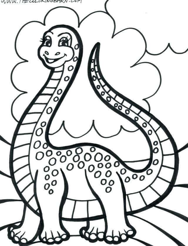 640x837 Dinosaur Printable Coloring Pages