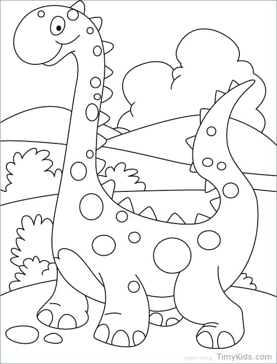 560x736 Dinosaurs Coloring Pages Happy Cute Dinosaurs Coloring Pages