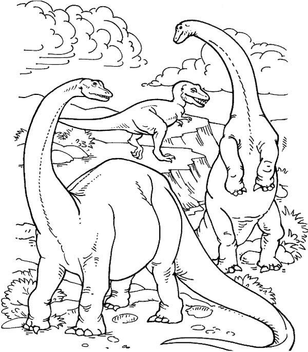 600x686 Realistic Dinosaurs Life In Their Prime Ages In Dinosaur Coloring