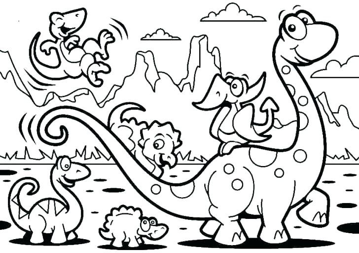 728x512 Cartoon Coloring Page Cartoon Coloring Page Dinosaur Coloring