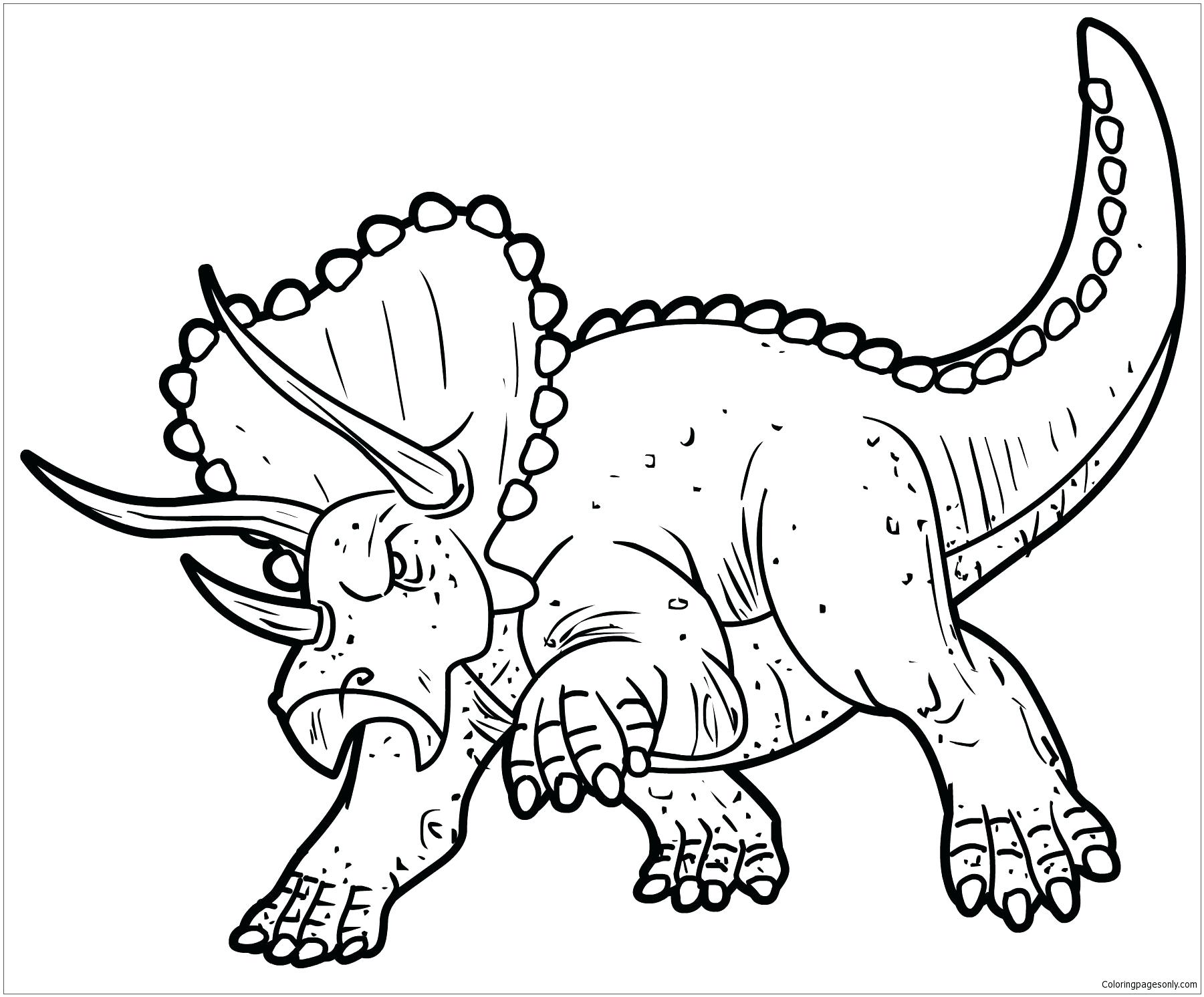 1801x1492 Triceratops Dinosaur 1 Coloring Page Free Pages Online Ammosaurus