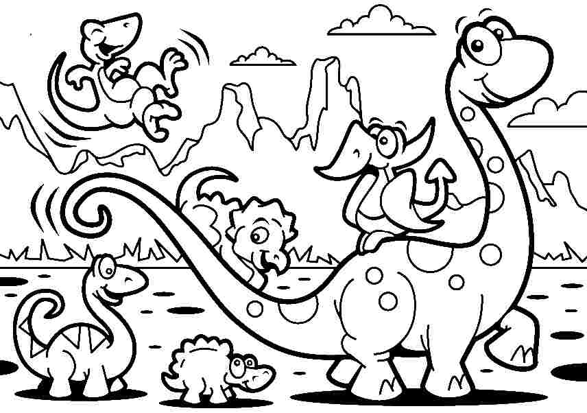 856x602 Smartness Free Dinosaur Coloring Pages Of Dinosaurs Murderthestout