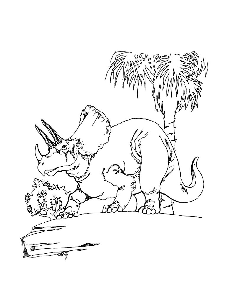 Triceratops Coloring Pages 768x1024 Triceratops Coloring Pages