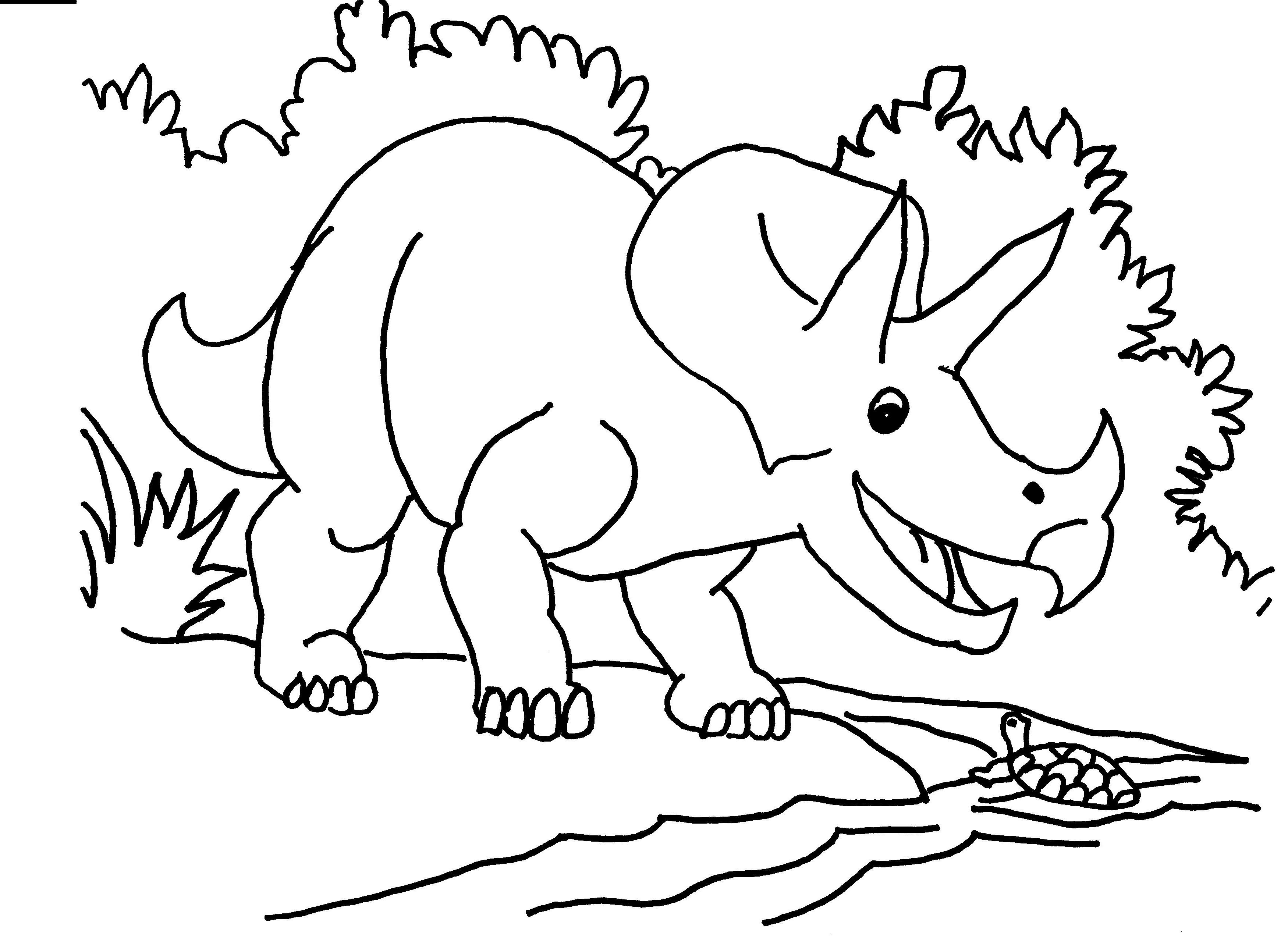 Brilliant Dinosaur Coloring Pages With Triceratops Coloring Page 3501x2550 Brilliant Dinosaur Coloring Pages With Triceratops Coloring Page