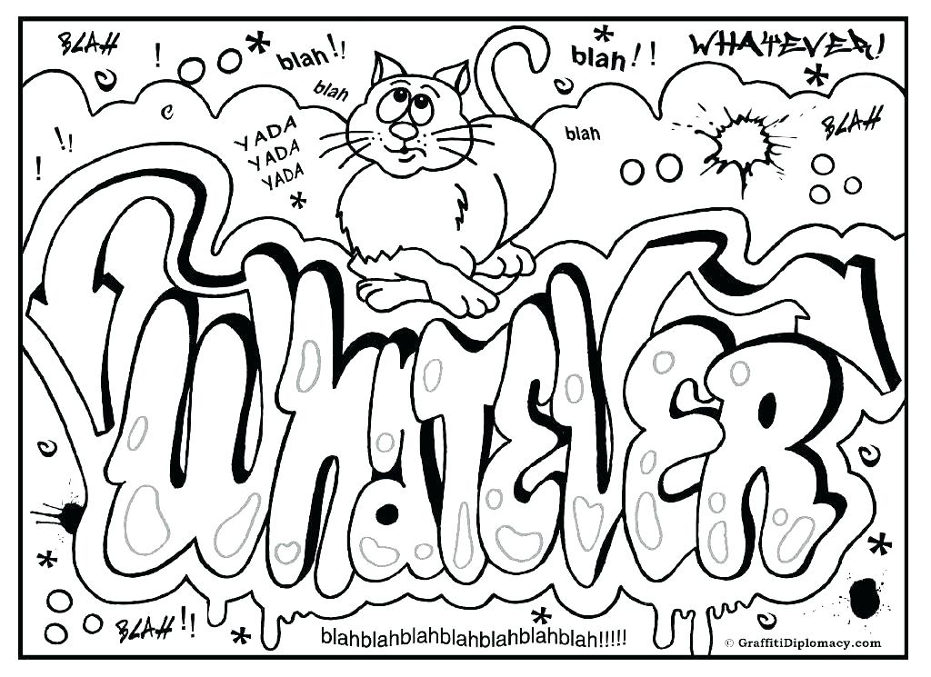 1024x745 Coloring Pages Names Graffiti Coloring Pages Printable Graffiti