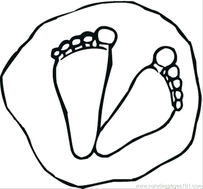 650x605 Footprint Coloring Page Exciting Footprint Printable Fee