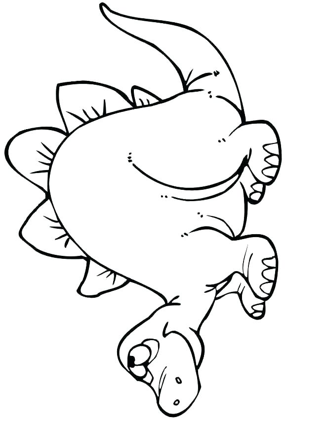 Dinosaur Outline Coloring Pages at GetColorings.com | Free printable ...