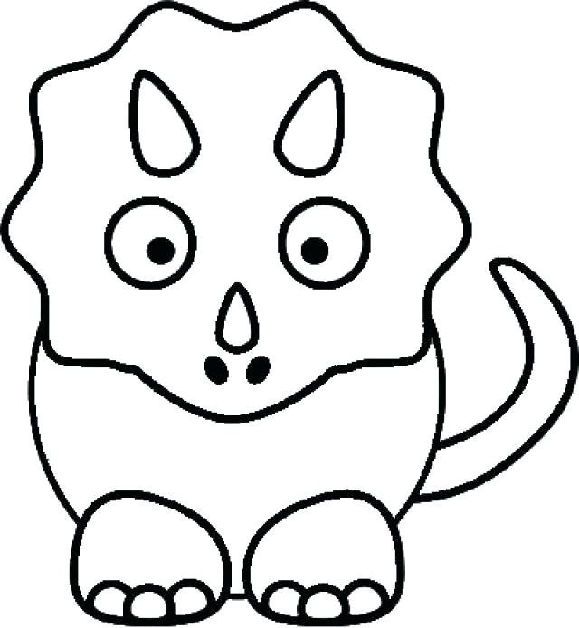 640x694 Triceratops Coloring Pages Triceratops Coloring Page Free