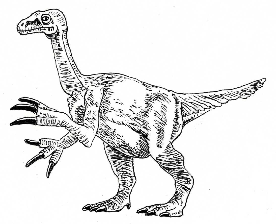 Dinosaur Skeleton Coloring Pages
