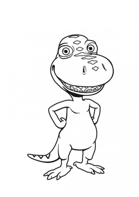 550x777 Single Dinosaur Train Coloring Pages